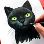 drawing of a cat